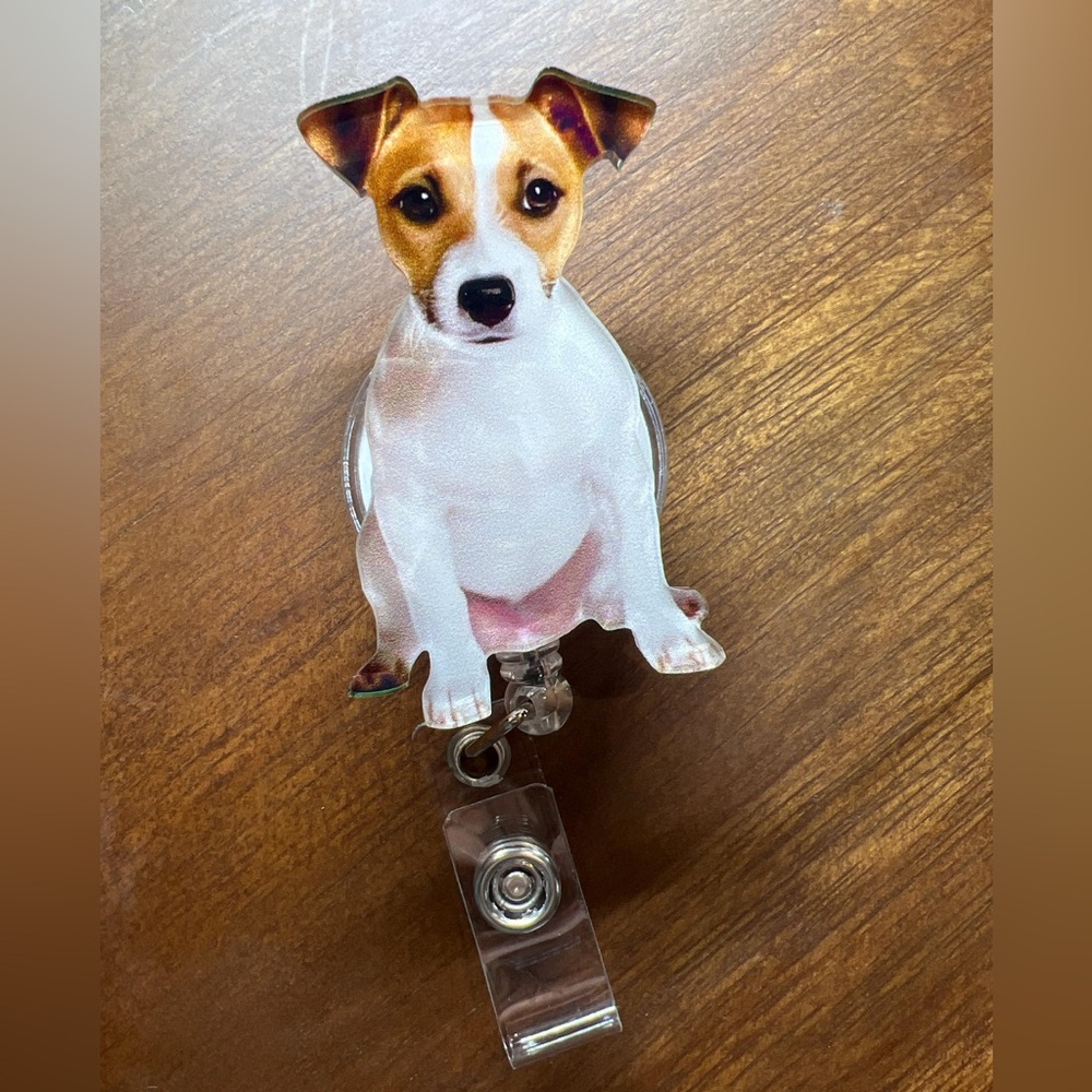 New Terrier Dog Badge Reel